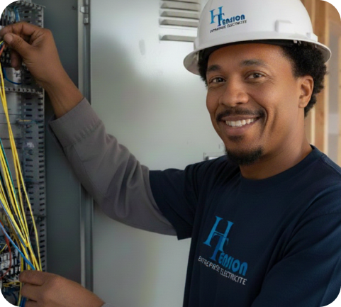 Raymond Électricien de H Tension Électricité effectuant une installation électrique à Issy-les-Moulineaux